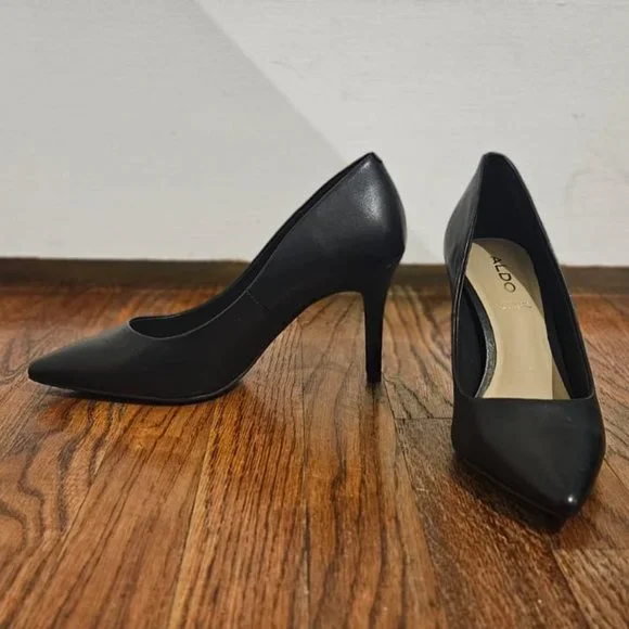 NIB Aldo Black Sereniti Stiletto Pump - Stiletto heel Size 5 - Picture 8 of 12